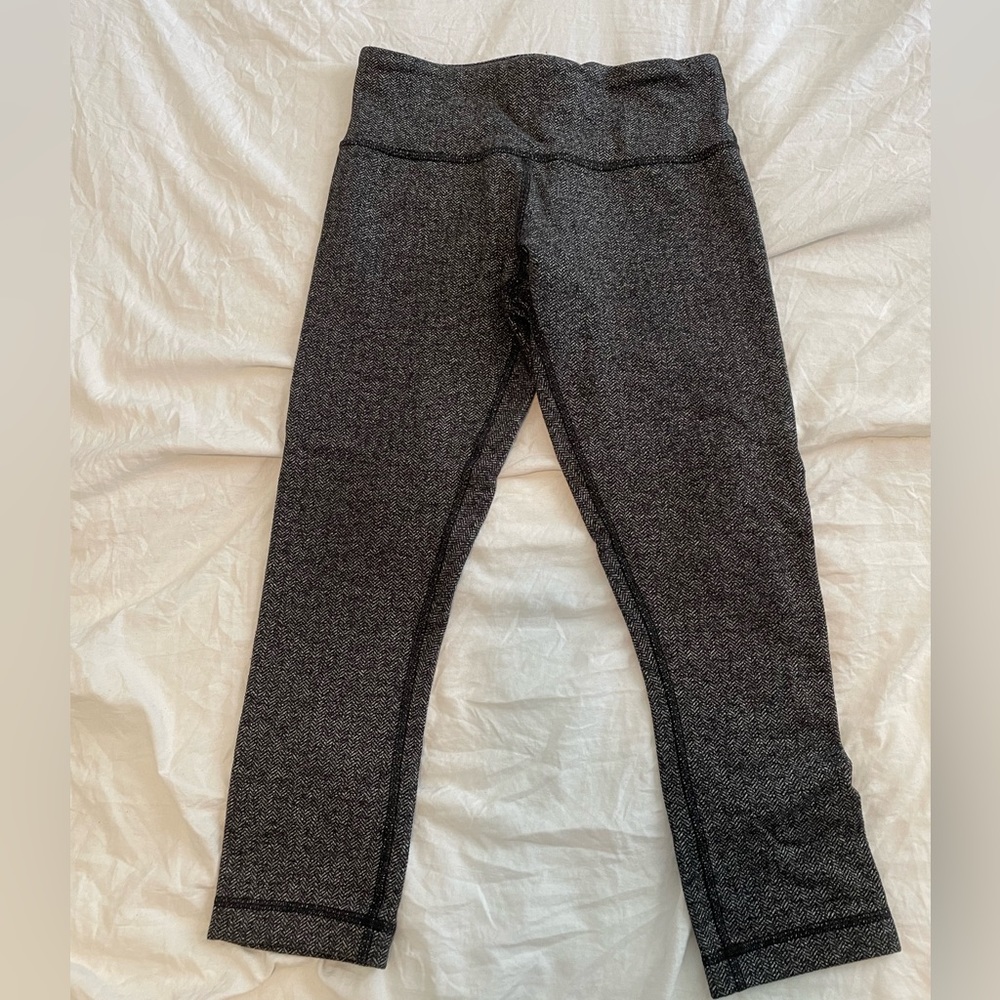 Lululemon Black Textured Leggings
